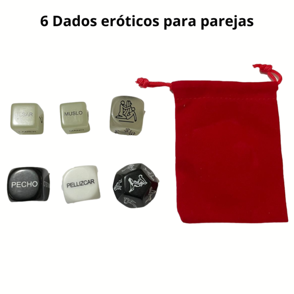 6 Dados Pareja Adultos | Juego De Dados Adultos Sexuales - Image 2