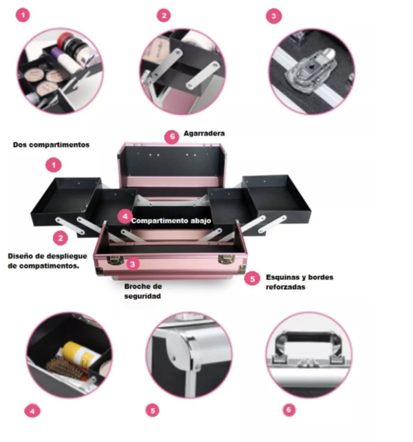 Maletín Organizador De Maquillaje - Image 3