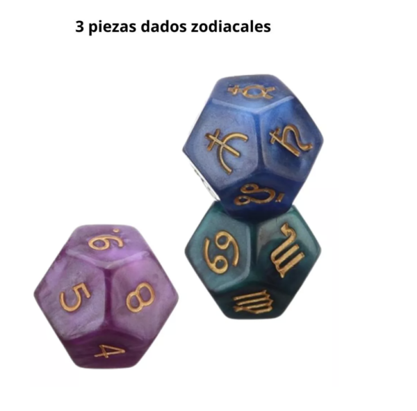 Set De 3 Dados Astrológicos