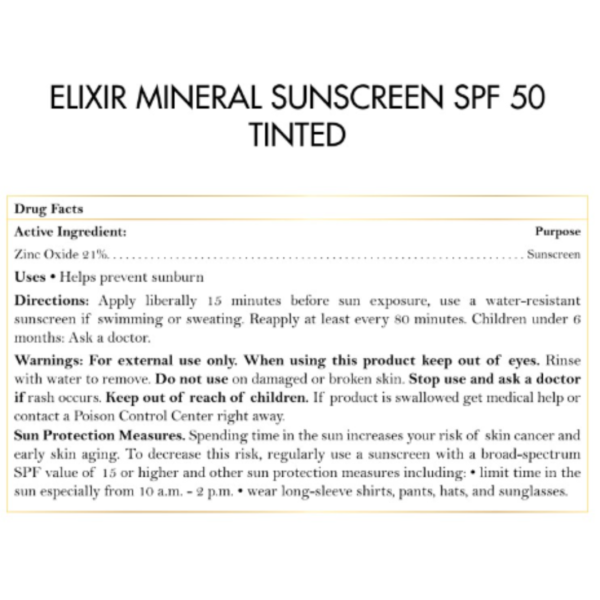Elixir Mineral Sunscreen Tinted - Image 2
