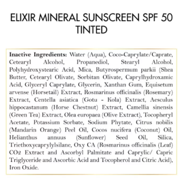 Elixir Mineral Sunscreen Tinted - Image 4