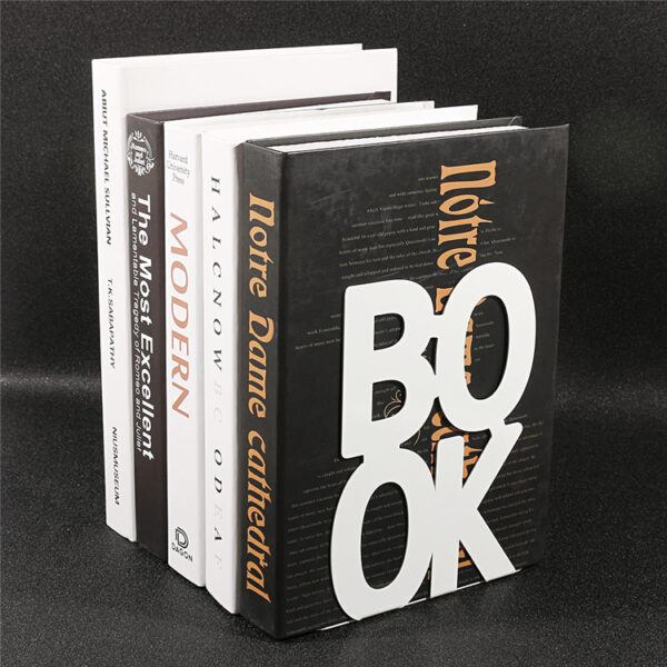 Portalibros de Metal Book Blanco 2 Piezas - Image 4