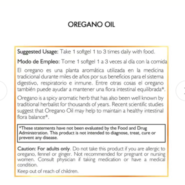 Aceite de Orégano - Image 3